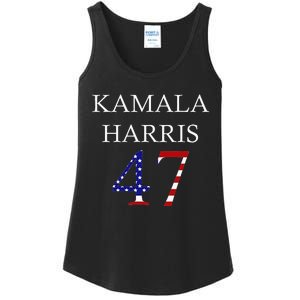 Kamala Harris 2024 For President Kamala Harris 47 Ladies Essential Tank