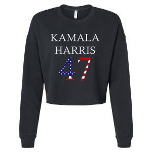 Kamala Harris 2024 For President Kamala Harris 47 Cropped Pullover Crew