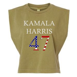 Kamala Harris 2024 For President Kamala Harris 47 Garment-Dyed Women's Muscle Tee