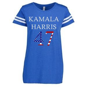 Kamala Harris 2024 For President Kamala Harris 47 Enza Ladies Jersey Football T-Shirt