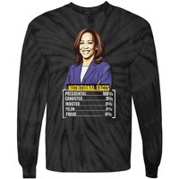 Kamala Harris 2024 For President Harris Versus Trump Facts Tie-Dye Long Sleeve Shirt