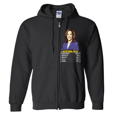 Kamala Harris 2024 For President Harris Versus Trump Facts Full Zip Hoodie