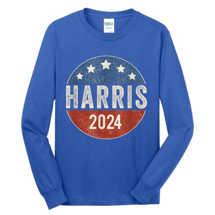 Kamala Harris 2024 For President Campaign Us Flag Tall Long Sleeve T-Shirt