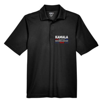 Kamala Harris 2024 Make America Laugh Agin Men's Origin Performance Pique Polo