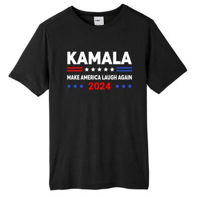 Kamala Harris 2024 Make America Laugh Agin Tall Fusion ChromaSoft Performance T-Shirt