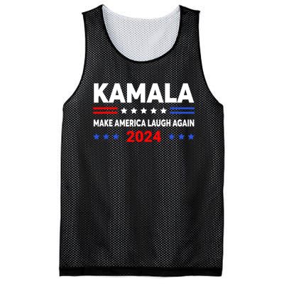 Kamala Harris 2024 Make America Laugh Agin Mesh Reversible Basketball Jersey Tank