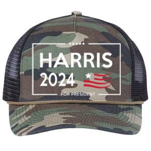 Kamala Harris 2024 For President Campaign Retro Rope Trucker Hat Cap