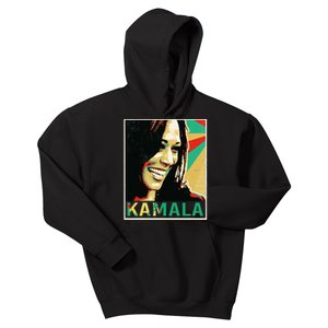 Kamala Harris 2024 Kamala For President Kids Hoodie