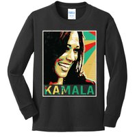 Kamala Harris 2024 Kamala For President Kids Long Sleeve Shirt