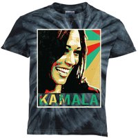 Kamala Harris 2024 Kamala For President Kids Tie-Dye T-Shirt