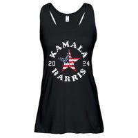 Kamala Harris 2024 President American Flag Vote Kamala Ladies Essential Flowy Tank