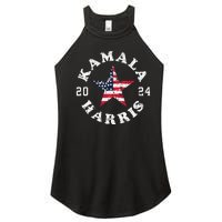 Kamala Harris 2024 President American Flag Vote Kamala Women's Perfect Tri Rocker Tank