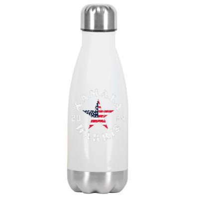 Kamala Harris 2024 President American Flag Vote Kamala Stainless Steel Insulated Water Bottle