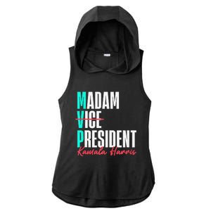 Kamala Harris 2024 Madam President Mvp 24 Democrat Ladies PosiCharge Tri-Blend Wicking Draft Hoodie Tank