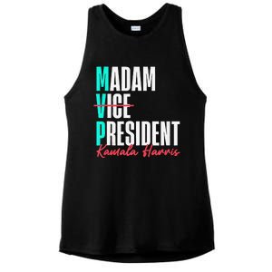 Kamala Harris 2024 Madam President Mvp 24 Democrat Ladies PosiCharge Tri-Blend Wicking Tank