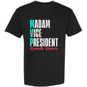 Kamala Harris 2024 Madam President Mvp 24 Democrat Garment-Dyed Heavyweight T-Shirt