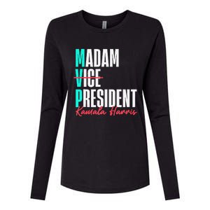 Kamala Harris 2024 Madam President Mvp 24 Democrat Womens Cotton Relaxed Long Sleeve T-Shirt