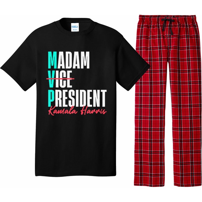 Kamala Harris 2024 Madam President Mvp 24 Democrat Pajama Set