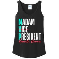 Kamala Harris 2024 Madam President Mvp 24 Democrat Ladies Essential Tank