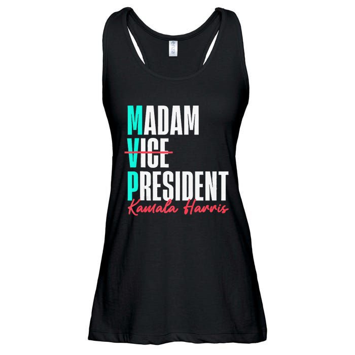 Kamala Harris 2024 Madam President Mvp 24 Democrat Ladies Essential Flowy Tank