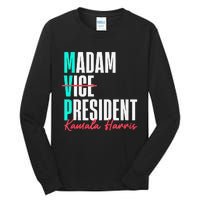 Kamala Harris 2024 Madam President Mvp 24 Democrat Tall Long Sleeve T-Shirt