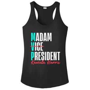 Kamala Harris 2024 Madam President Mvp 24 Democrat Ladies PosiCharge Competitor Racerback Tank