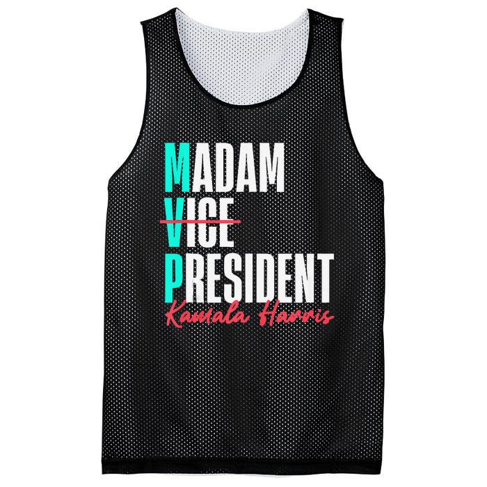 Kamala Harris 2024 Madam President Mvp 24 Democrat Mesh Reversible Basketball Jersey Tank