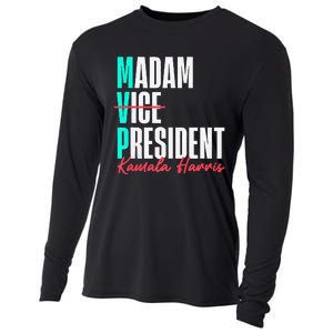 Kamala Harris 2024 Madam President Mvp 24 Democrat Cooling Performance Long Sleeve Crew