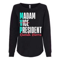 Kamala Harris 2024 Madam President Mvp 24 Democrat Womens California Wash Sweatshirt