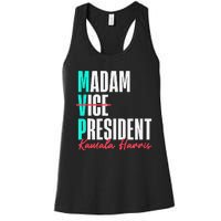 Kamala Harris 2024 Madam President Mvp 24 Democrat Women's Racerback Tank