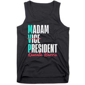 Kamala Harris 2024 Madam President Mvp 24 Democrat Tank Top