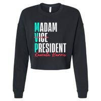 Kamala Harris 2024 Madam President Mvp 24 Democrat Cropped Pullover Crew