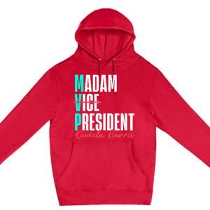 Kamala Harris 2024 Madam President Mvp 24 Democrat Premium Pullover Hoodie