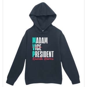 Kamala Harris 2024 Madam President Mvp 24 Democrat Urban Pullover Hoodie