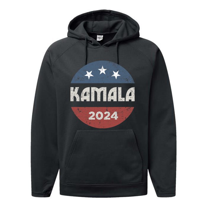 Kamala Harris 2024 For President Campaign 2024 Election Performance Fleece Hoodie