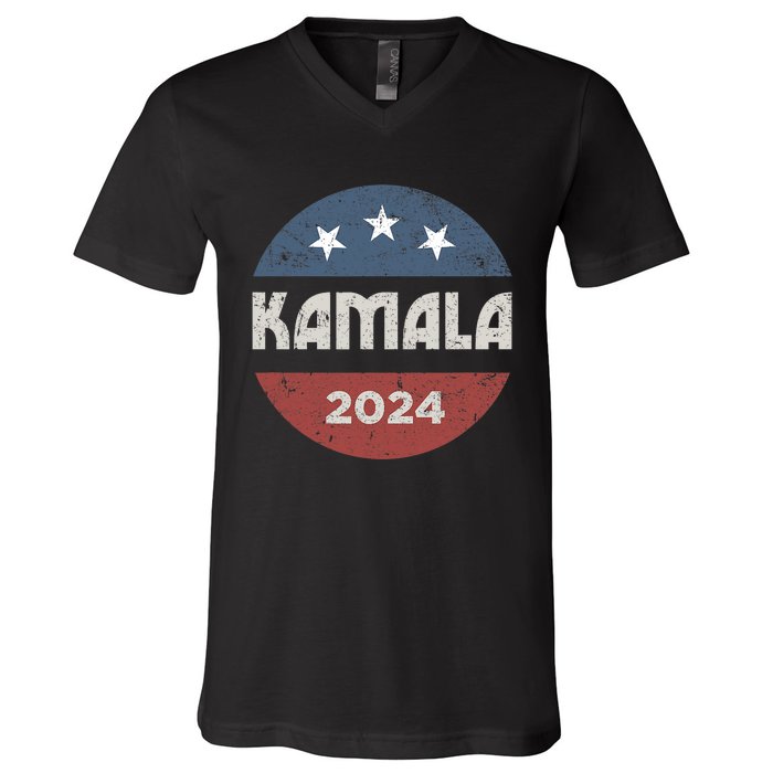 Kamala Harris 2024 For President Campaign 2024 Election V-Neck T-Shirt