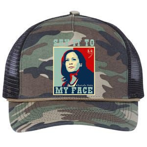 Kamala Harris 2024 Say It To My Face Retro Rope Trucker Hat Cap