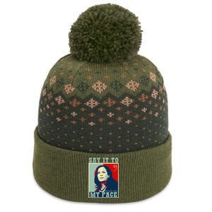 Kamala Harris 2024 Say It To My Face The Baniff Cuffed Pom Beanie