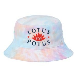 Kamala Harris 2024 Lotus For Potus President Election Tie Dye Newport Bucket Hat