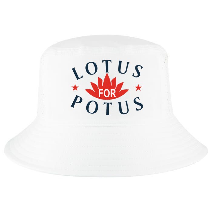 Kamala Harris 2024 Lotus For Potus President Election Cool Comfort Performance Bucket Hat