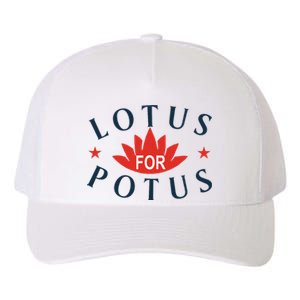 Kamala Harris 2024 Lotus For Potus President Election Yupoong Adult 5-Panel Trucker Hat