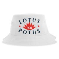 Kamala Harris 2024 Lotus For Potus President Election Sustainable Bucket Hat