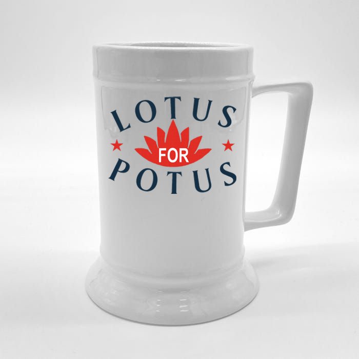 Kamala Harris 2024 Lotus For Potus President Election Beer Stein