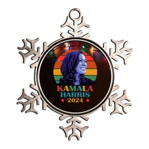 Kamala Harris 2024 Vote President Kamala Election 2024 Metallic Star Ornament