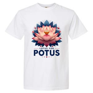 Kamala Harris 2024 Lotus For Potus Trending President Garment-Dyed Heavyweight T-Shirt