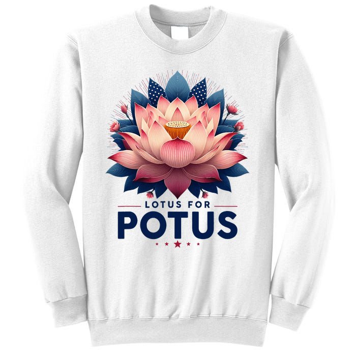 Kamala Harris 2024 Lotus For Potus Trending President Sweatshirt