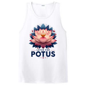 Kamala Harris 2024 Lotus For Potus Trending President PosiCharge Competitor Tank