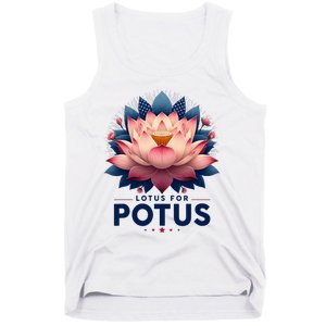 Kamala Harris 2024 Lotus For Potus Trending President Tank Top