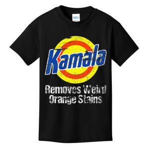 Kamala Harris 2024 Kamala Removes Weird Orange Stains Kids T-Shirt