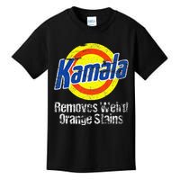 Kamala Harris 2024 Kamala Removes Weird Orange Stains Kids T-Shirt